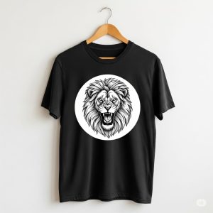 Black Tatoo Print Tshirt